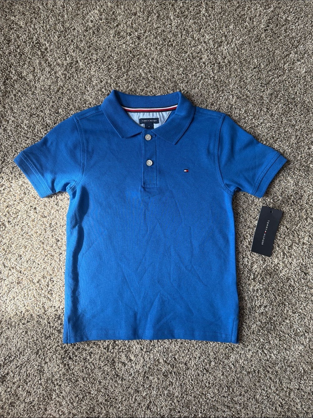 Tommy Hilfiger Bright Blue Kids Polo Shirt